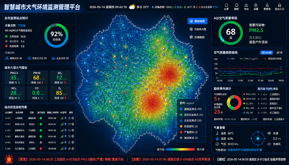 某智慧城市大气监测案例