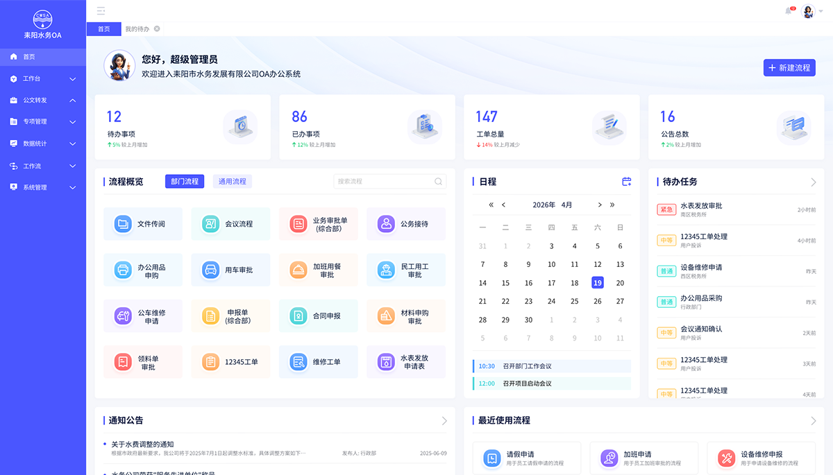 某区政府OA系统案例
